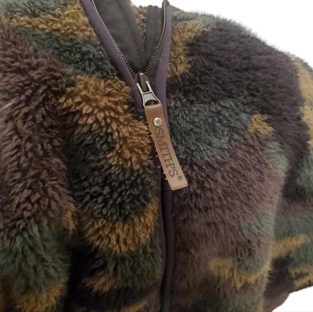 Smith's Workwear, Men's M, camouflage sherpa zip up vest - Picture 6 of 7